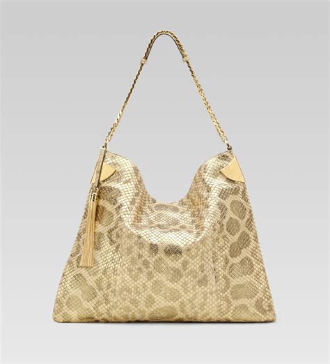 gold gucci shoulder bag